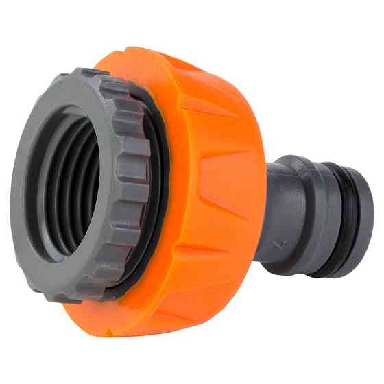 Адаптер для конектора 1⁄2" універсальний у/р 1⁄2"× 3⁄4" (ABS+TPR) FLORA (5015834) Київ