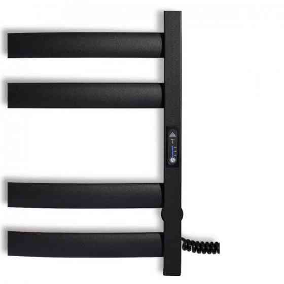 Електрична сушарка для рушників Laris Зебра Атлант ЧКЧ8 500Х900 Е чорний, правильне під'єднання Київ