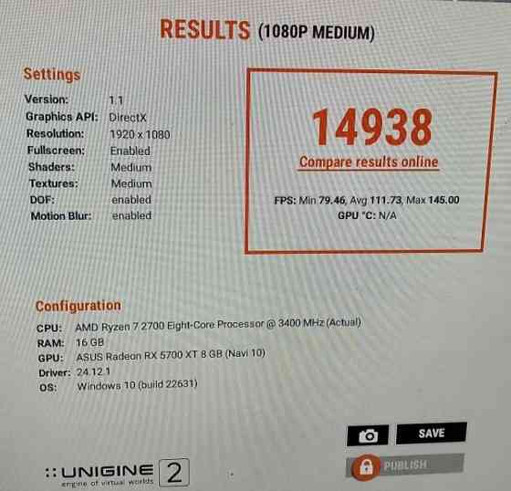 Відеокарта asus rog RX 5700 8 gb. Киев