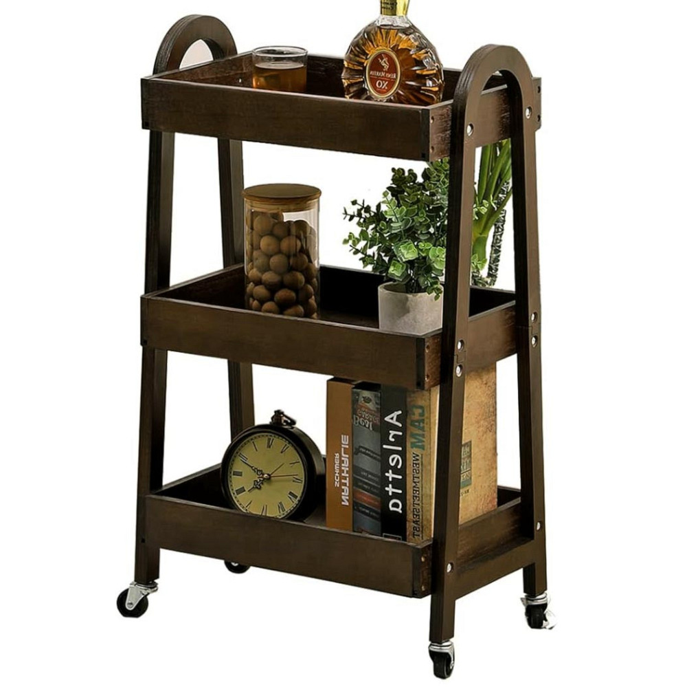 Этажерка для ванной на колёсиках 