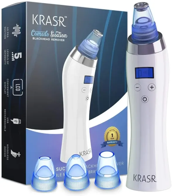 Вакуумный очиститель пор KRASR Comedo Suction, аппарат для микродермабразии и удаления черных точек (5 уровней) Киев - изображение 2