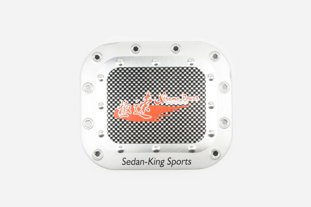 Наклейка на крышку бака SEDAN-KING SPORTS (13х13см, красная) (#1625) Мукачево - изображение 1