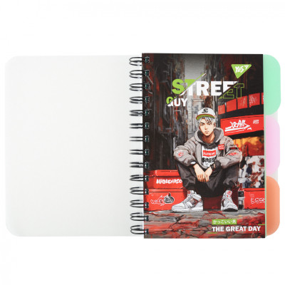 Блокнот Yes В6 Street guy 144 аркуша пластикова обкладинка (681982) Вінниця - фото 1