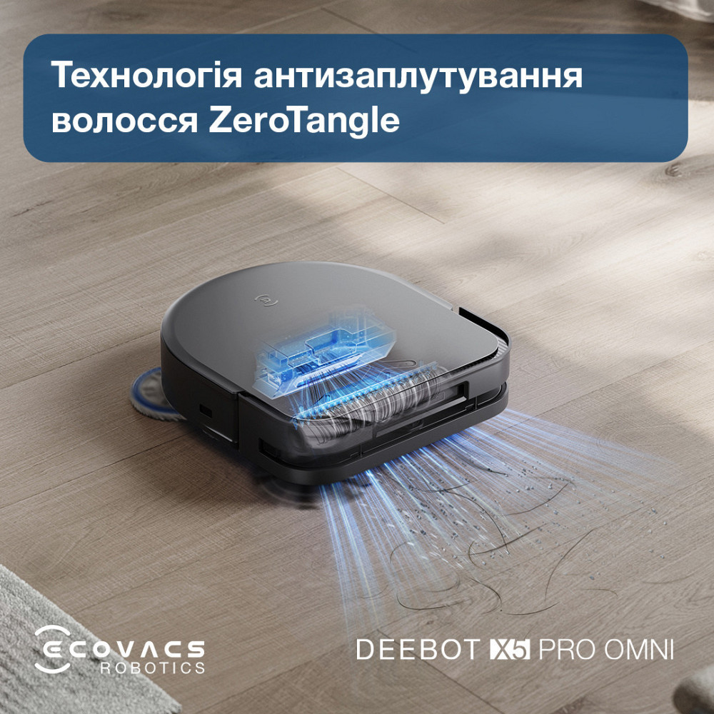 Робот-пилосос Ecovacs Deebot Ozmo X5 Pro Omni (DDX39) Black ( Black ) Харьков - изображение 20