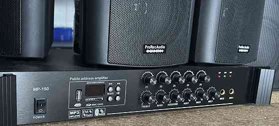 Новый комплект акустики 100-250 кв метр 8 колонок и усилитель. Харьков