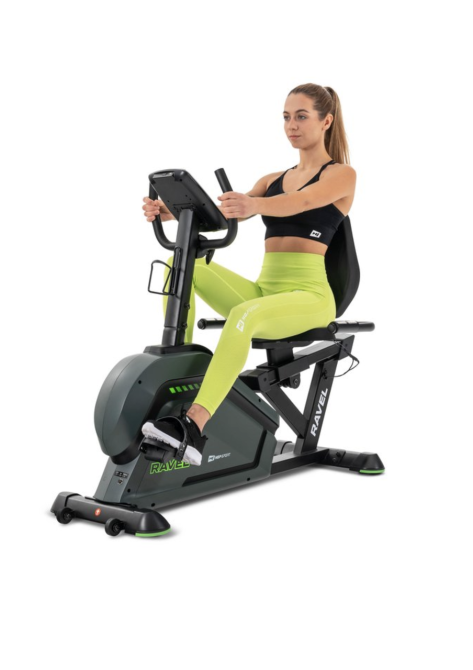 Горизонтальний велотренажер HS-120L Ravel чорно-зелений Киев - изображение 3