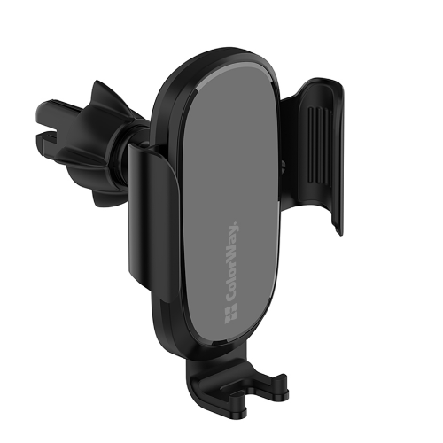 Тримач автомобільний для мобільного + БЗП 2в1 Air Vent Car ColorWay CW-CHAW038Q-BK чорний Житомир - фото 2