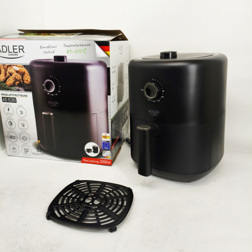Аерогриль для запікання та смаження Adler, Настільна фритюрниця, Фритюрниця для повітряної фритюрниці HD-32 Львів - фото 11