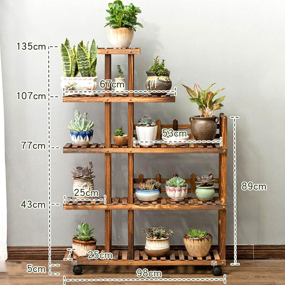 Підставка для квітів "Нуазі" на коліщатках капучино Миколаїв - фото 4