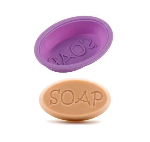 Силиконовая формочка для мыла 91 на 62 мм фиолетовый Киев - изображение 1