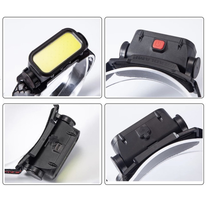 Надежный налобный фонарь BL-008+COB, Налобный фонарь для рыбалки на лоб с датчиком движения EA-82 Киев - изображение 5