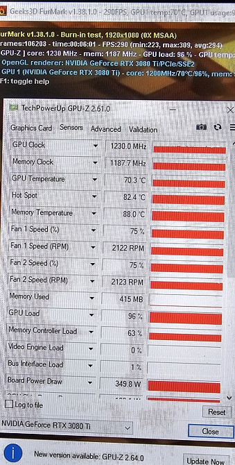 Видеокарта Gainward RTX 3080 Ti Chasing Wind 12Gb Киев - изображение 1