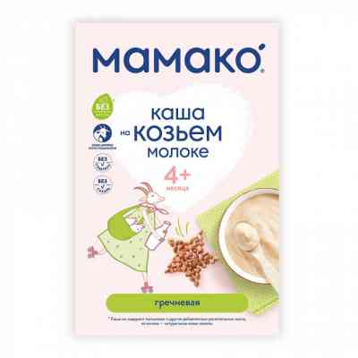 Детская каша MAMAKO гречневая на козьем молоке 200 г (4607088795994) Винница