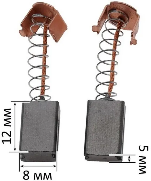 Щітки 5х8х12 2 різа клямка Полтава - фото 1