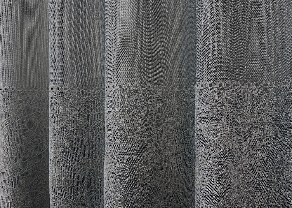 Тюль VR-Textil 1642т Greta Жаккард Графитовый 300х270 см (42-0604) Киев - изображение 5