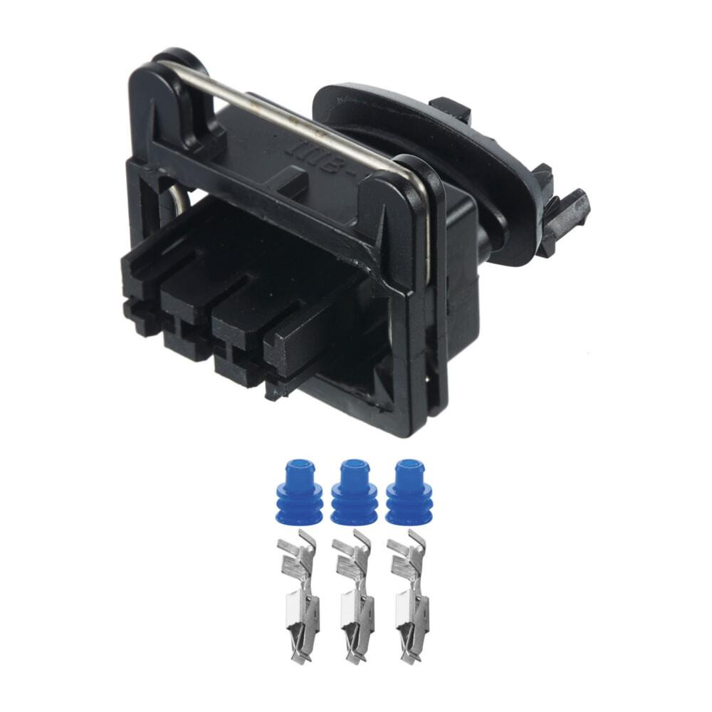 Разъем коннектор 3-кон., Распред, Зажигания, металл, 282246-1, 443906236, TE Германия, Audi, Bugatti, Porsche, Seat, Skoda, VW Киев - изображение 1