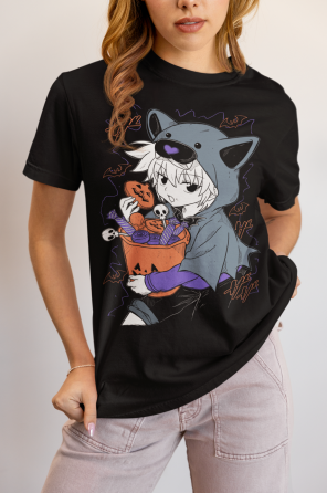 Футболка аниме Охотник × Охотник оверсайз (S/M/L) Черний AnimeJ0713 Днепр