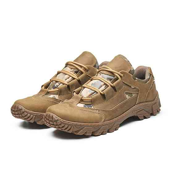 Чоловічі тактичні кросівки з натуральної шкіри та кордури колір-кайот 40 (26,5) Харків