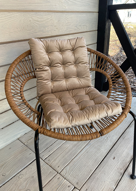 Подушка для стільців (40x40х5 см) Decorator Velour колір бежевий 84-106 Київ - фото 6