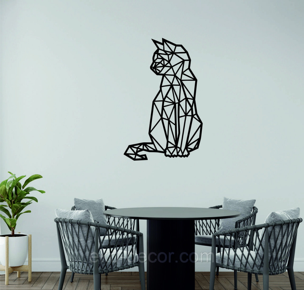 Декоративне настінне Панно «Кіт» Декор на стіну 90*58 см, Чорний Київ - фото 10