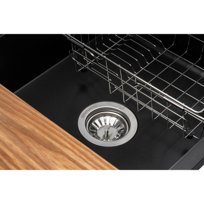 Мийка кухонна GRANADO Basic Estella black (+ змішувач Campo LUX inox + дозатор Redondo inox + кошик + (ksg0101) Вінниця - фото 10