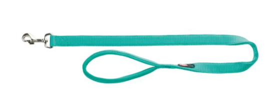 Поводок для собак Trixie «Premium» с неопреновой петлей для руки 1.80 м / 20 мм (бирюзовый) Киев