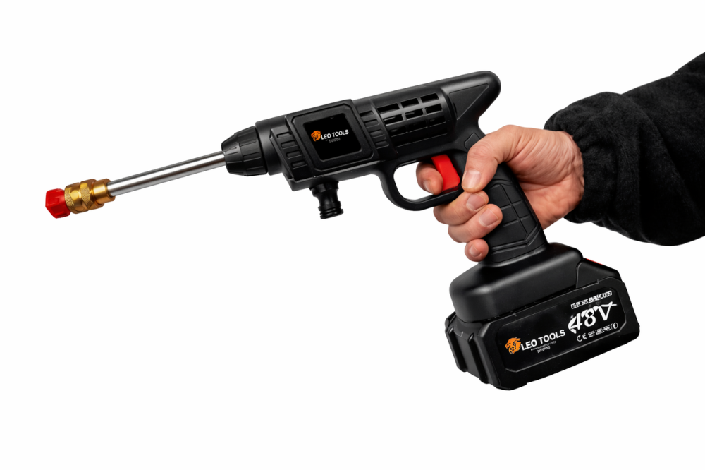 Аккумуляторная мойка высокого давления LEO TOOLS 48V + 2 аккумулятора (Польша) Киев - изображение 4