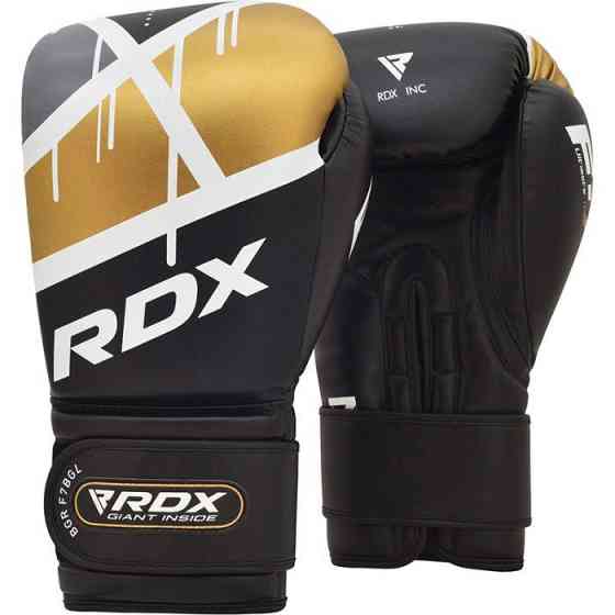 Боксерські рукавички RDX Rex Leather Black 16 ун. Київ