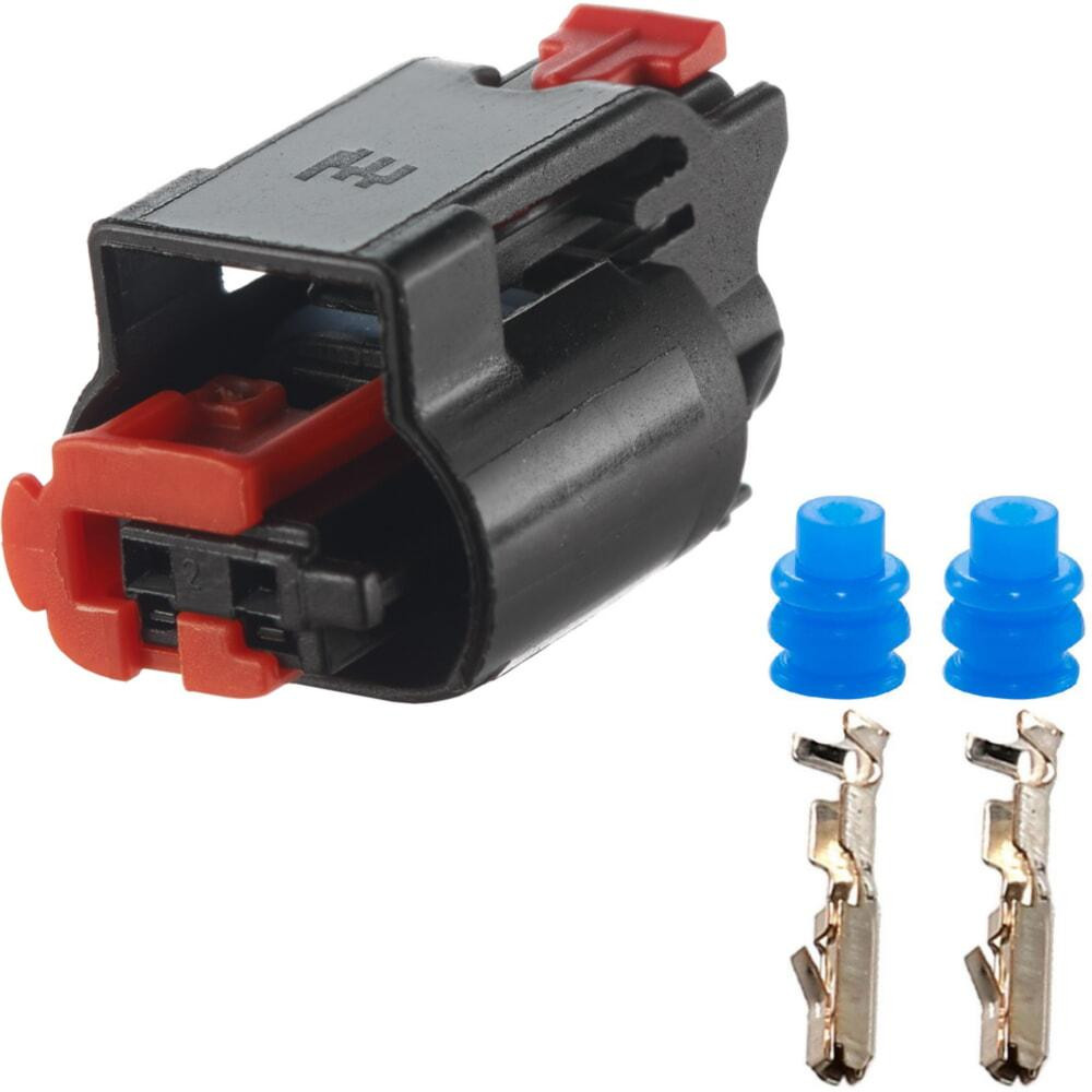 Роз'єм конектор 2-кон., Датчик Температури, Подсветка, 1-1438608-1, 1-1438608-5, TE BMW, Land Rover, Mercedes-Benz, Mini, Volvo Київ - фото 1