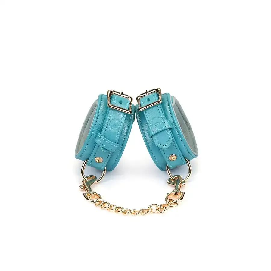 Наручники Liebe Seele Blue Lamb leather Wrist Cuffs with Velvet Lining Львов - изображение 2