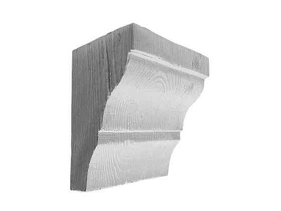 Консоль балки полиуретановая DECOWOOD Рустик EQ 035 classic белая 19х13 Днепр