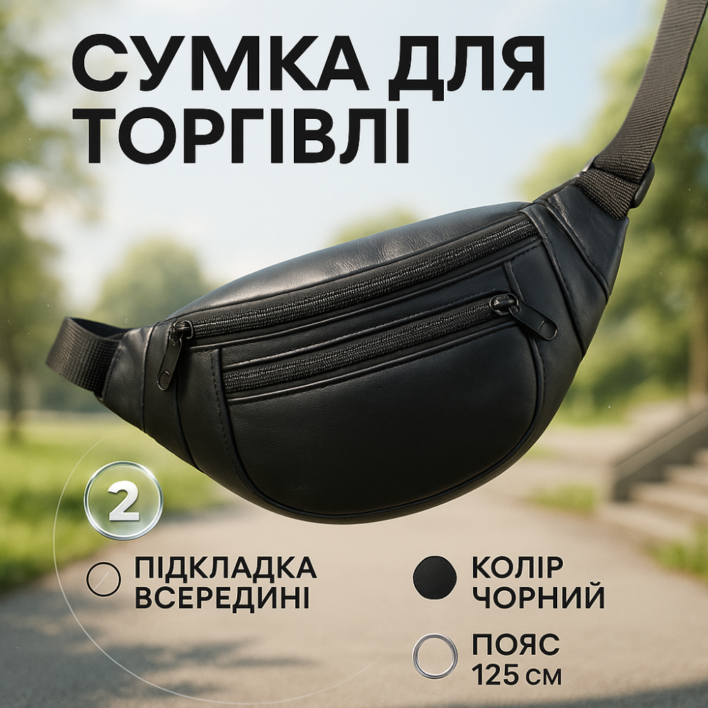 Бананка мужская мягкая, Бананка для парней, Городская сумка на грудь для мужчин Мужская прада TZ-96 Львов - изображение 19