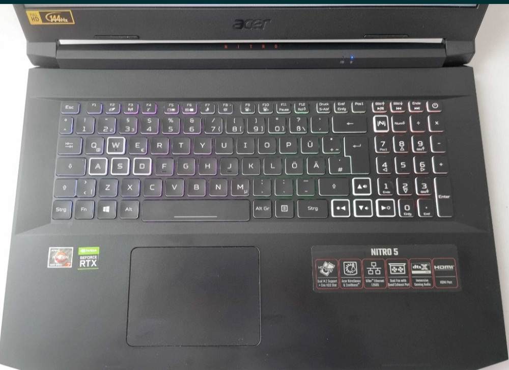 Ноутбук: ASER NITRO 17 R7 5800H / RTX 3080 / RAM16GB./SSD 512Gb. / 144Hz. Київ - фото 7