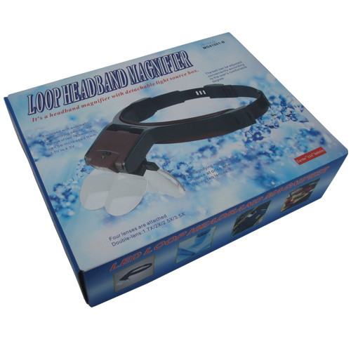 Лупа бінокулярна налобні "Magnifier" Бинокуляр з підсвічуванням, 1,7Х2Х2,5Х4,5Х кратне збільшення Полтава - фото 1