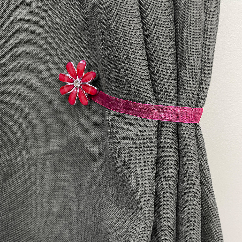 Магніти для штор та гардин "Квітка" набір 2 шт Червоний (81-255) Київ - фото 4