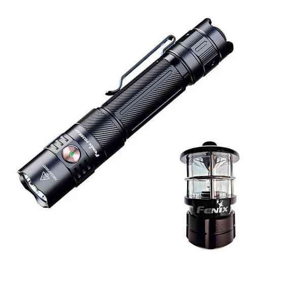 Фонарь тактический ручной Fenix PD35R ACE LED 2000 лм + наключающий фонарь CL01 (черный) | Лимитированная серия Киев