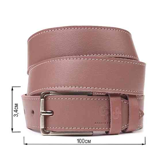 Интересный женский ремень из натуральной кожи Grande Pelle 21459 Розовый Киев
