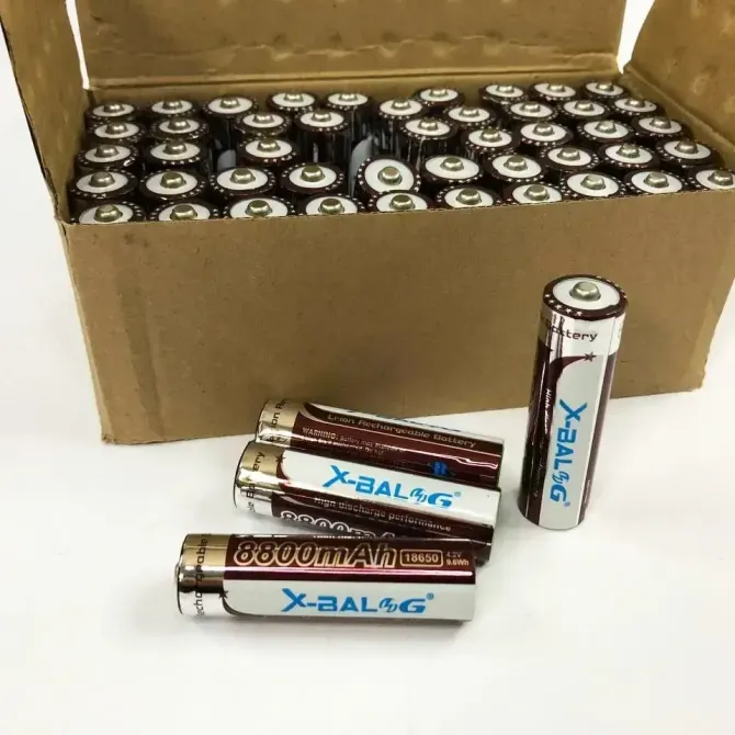 Акумулятор Li-ion 18650 2400mAh 4.2V Purple X-Balog 2430/8707 для використання у ліхтарях, годинника Київ - фото 3