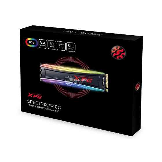 Твердотільний накопичувач SSD ADATA XPG SPECTRIX S40G 1TB M.2 PCIe Gen3x4 3D TLC RGB (AS40G-1TT-C) Київ