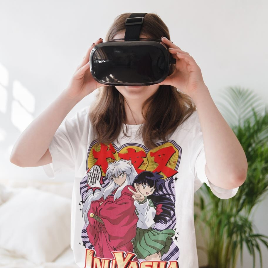 Футболка для мальчика аниме Інуйасха Кагоме Хигурасхи Сессхомару оверсайз (рост от 165 до 180 ) Черний AnimeJ0827m Днепр - изображение 5