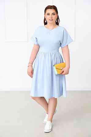 Жіноче плаття міді "Валенсія" оптом | Батал 52, Блакитний Київ
