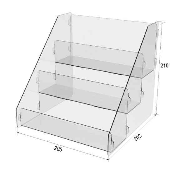 Товарна горка EKOSTAR на 3 полки 205х202х210 Київ
