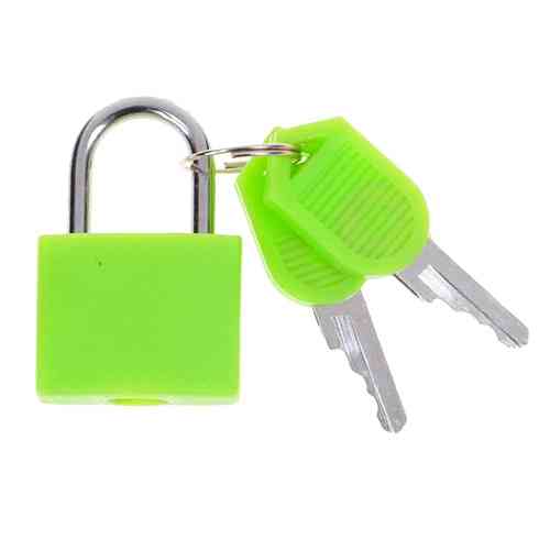 Замок навісний висячий міні 22мм, сталева дужка, 2 ключа, кольорові Вінниця