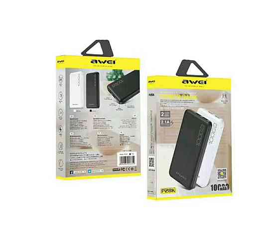 Моб. Заряджання POWER BANK AWEI P5K 10000 mah ART 8141 (60) Київ