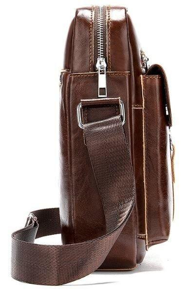 Сумка стильная мужская Коричневая (Vintage) Киев - изображение 20