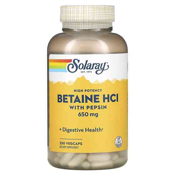 Бетаин HCl + пепсин (HCL with Pepsin) 650 мг 250 капсул Киев