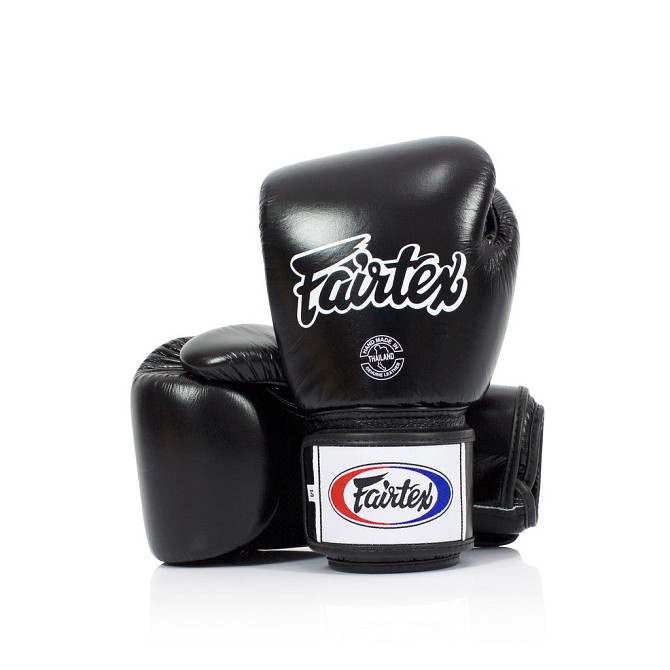 Боксерські рукавиці Fairtex BGV1 Black 12 унцій (бинти в комплекті) Кам'янське - фото 2