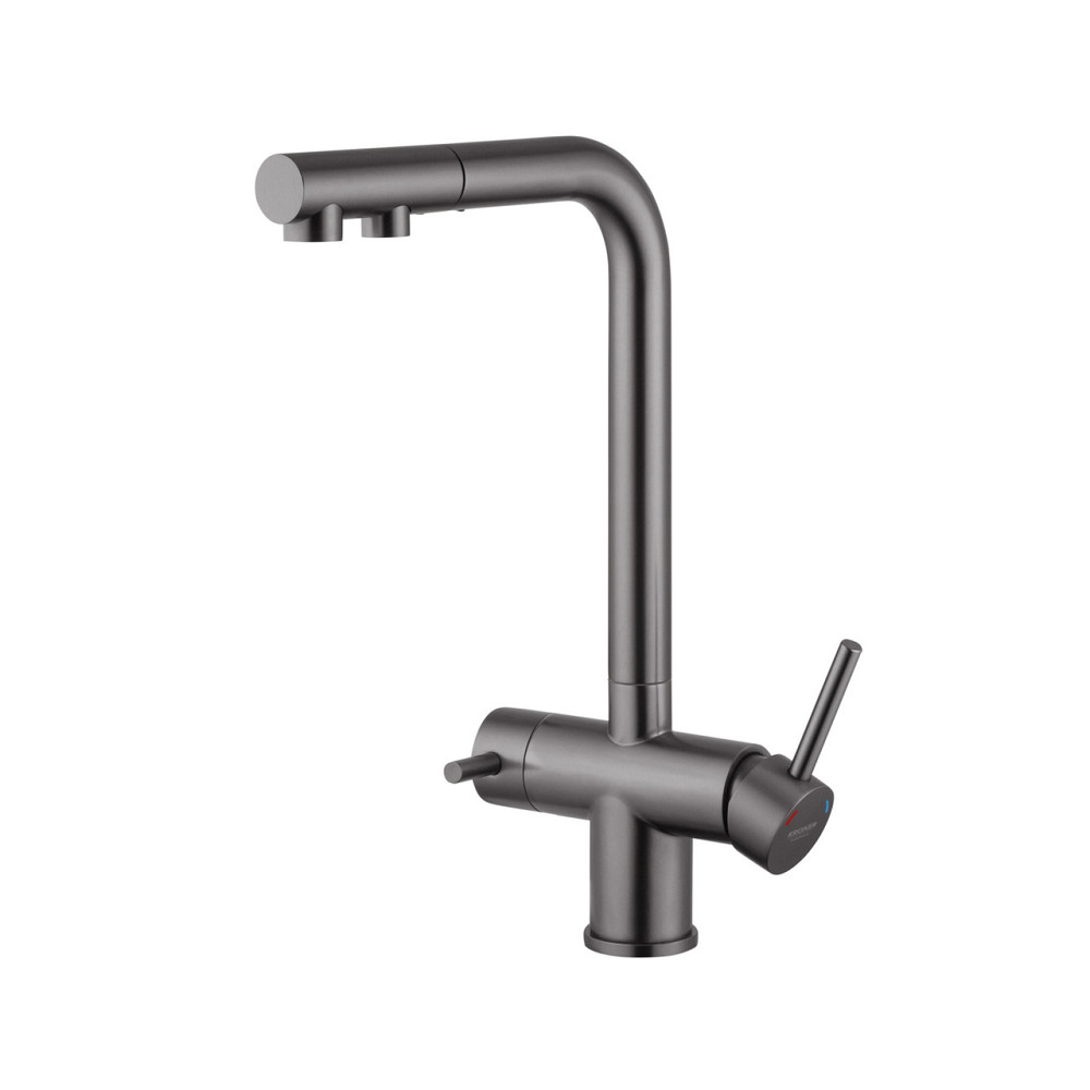 Змішувач для кухні з під'єднанням до фільтра Kroner KRP Edelstahl Klassisch — PVD03811 Київ - фото 5
