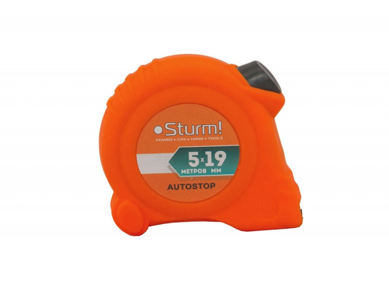 Рулетка з автостопом, 5 мХ19мм, Sturm! 3100302 (читувати опис) Рівне - фото 1