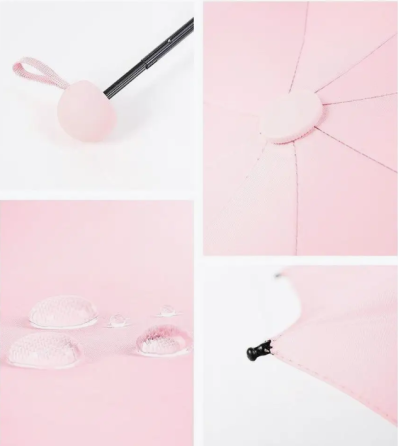 Зонт механический.Зонт карманный от дождя и солнца.Мини-зонт в футляре на 8 спиц в чехле цвет розовый Каменец-Подольский